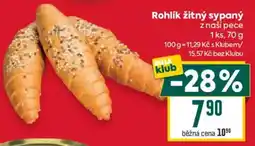 Billa Billa rohlík žitný sypaný nabídka