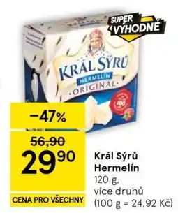 Tesco Král Sýrů Hermelín nabídka