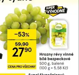 Tesco Hrozny révy vinné bílé bezpeckové nabídka