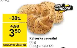 Tesco Kaiserka cereální nabídka