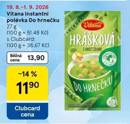 Tesco Vitana Instantní polévka Do hrnečku nabídka