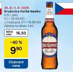 Tesco Krušovice Hořké nealko nabídka