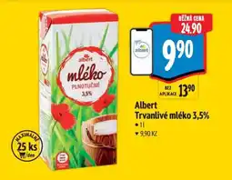 Albert Albert Trvanlivé mléko 3,5% nabídka
