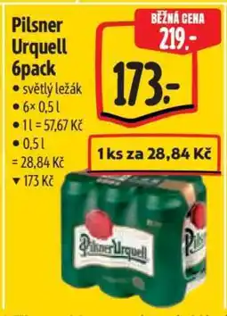 Albert Pilsner Urquell 6pack nabídka
