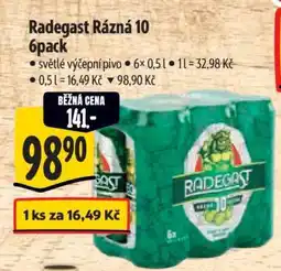 Albert Radegast Rázná 10 6pack nabídka