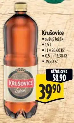 Albert Krušovice světlý ležák nabídka