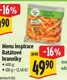 Albert Menu inspirace Batátové hranolky nabídka