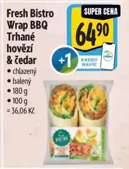 Albert Fresh Bistro Wrap BBQ Trhané hovězí & čedar nabídka