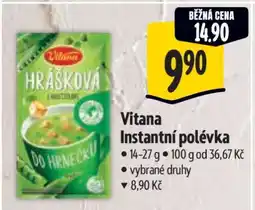 Albert Vitana Instantní polévka nabídka