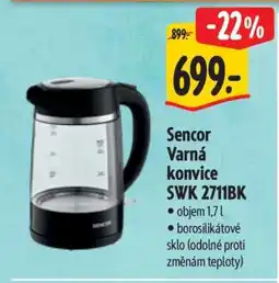 Albert Sencor Varná konvice SWK 2711BK nabídka