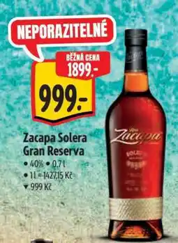 Albert Zacapa Solera Gran Reserva nabídka