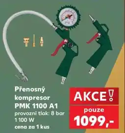 Kaufland Přenosný kompresor PMK 1100 A1 nabídka