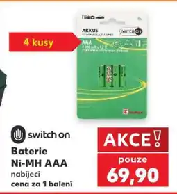 Kaufland Baterie Ni-MH AAA nabídka