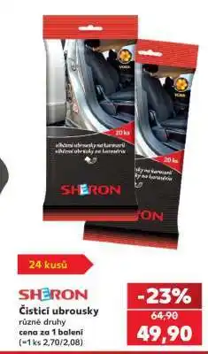 Kaufland Sheron čisticí ubrousky nabídka