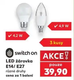 Kaufland LED žárovka E14/E27 nabídka