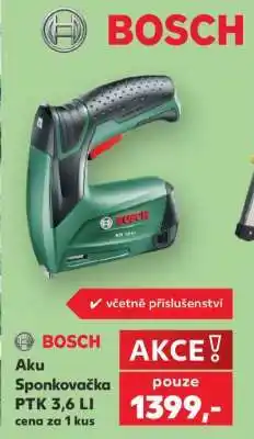 Kaufland Bosch Aku Sponkovačka PTK 3,6 LI nabídka