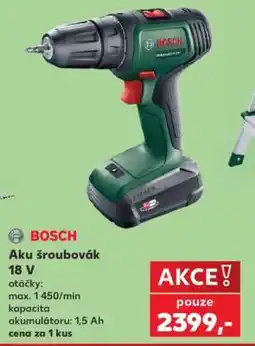 Kaufland Bosch Aku šroubovák 18 V nabídka