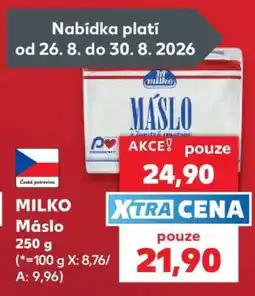 Kaufland Milko Máslo 250 g nabídka