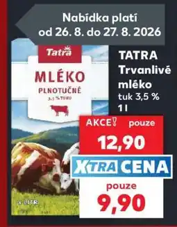Kaufland Tatra Trvanlivé mléko nabídka