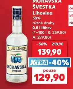 Kaufland MORAVSKÁ ŠVESTKA Lihovina nabídka