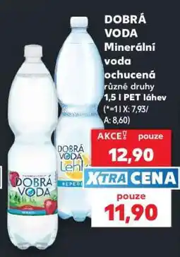 Kaufland Dobrá voda minerální voda ochucená nabídka