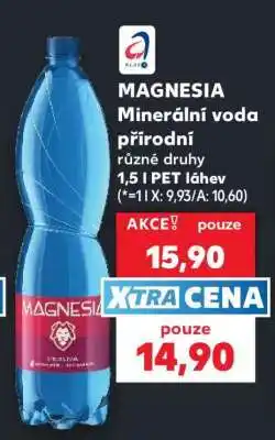 Kaufland MAGNESIA Minerální voda přírodní nabídka