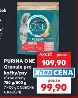 Kaufland PURINA ONE Granule pro kočky/psy nabídka