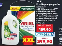 Kaufland ARIEL Prací kapsle/gel/prášek nabídka