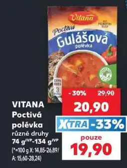 Kaufland Vitana Poctivá polévka nabídka