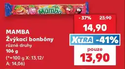 Kaufland MAMBA Žvýkací bonbóny nabídka