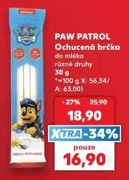 Kaufland PAW PATROL Ochucená brčka do mléka nabídka