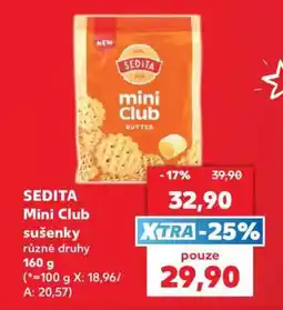 Kaufland SEDITA Mini Club sušenky nabídka