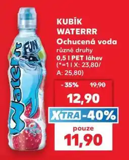 Kaufland KUBÍK WATERRR Ochucená voda nabídka