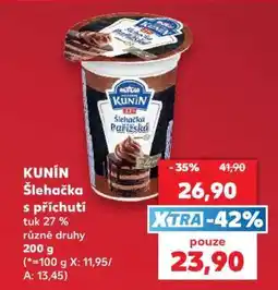 Kaufland KUNÍN Šlehačka s příchutí nabídka