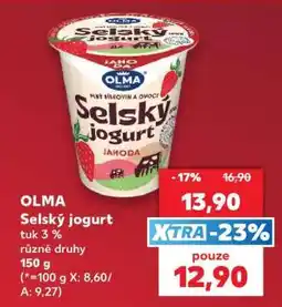 Kaufland Olma selský jogurt nabídka