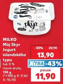 Kaufland MILKO Můj Skyr Jogurt islandského typu nabídka