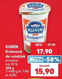 Kaufland KUNÍN Krémová do omáček nabídka