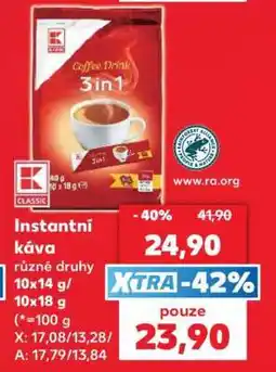 Kaufland Instantní káva nabídka