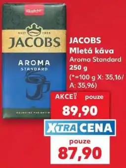 Kaufland JACOBS Mletá káva Aroma Standard 250 g nabídka