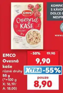 Kaufland Emco ovesná kaše nabídka