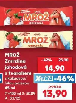 Kaufland MROŽ Zmrzlina jahodová s tvarohem nabídka