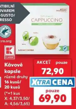 Kaufland Kávové kapsle nabídka