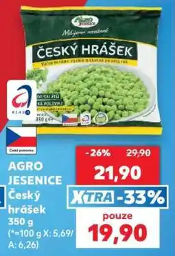 Kaufland AGRO JESENICE Český hrášek 350 g nabídka