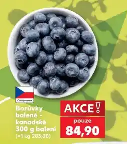 Kaufland Borůvky balené - kanadské 300 g balení nabídka