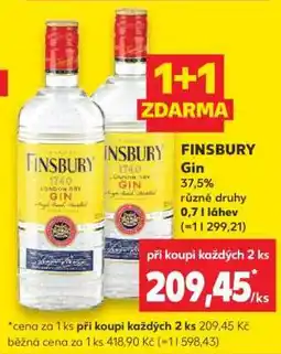 Kaufland FINSBURY Gin nabídka