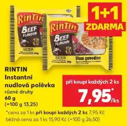 Kaufland RINTIN Instantní nudlová polévka nabídka
