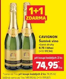 Kaufland CAVIGNON Šumivé víno nabídka