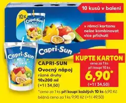 Kaufland CAPRI-SUN Ovocný nápoj nabídka