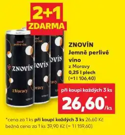 Kaufland ZNOVÍN Jemně perlivé víno nabídka
