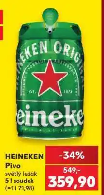 Kaufland HEINEKEN Pivo světlý ležák nabídka